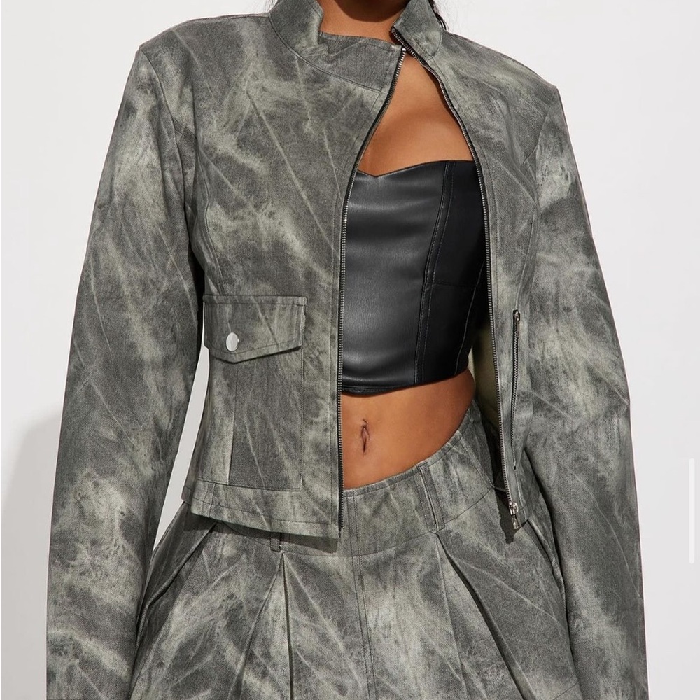 Fashion nova Faux Leather Jacket